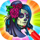 Sugar Skulls Mandala halloween Coloring Free Book APK