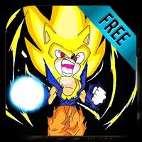 Hyper SonicDBZ Shadow Battle Run Adventures Plakat