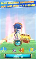 Jogos Sonic: a aventura boom de correr e saltar 3D imagem de tela 1