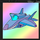 avion livre de coloriage icône
