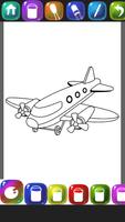 avion livre de coloriage capture d'écran 3