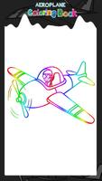 avion livre de coloriage Affiche