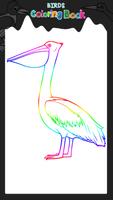 oiseaux à colorier livre Affiche
