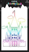 château livre de coloriage Affiche