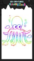 Zwierzęta morskie Coloring Boo plakat