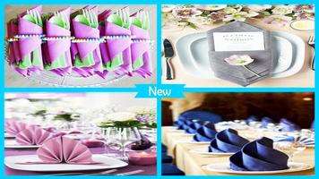 Party Napkin Folding Ideas Plakat