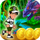 Hero Ben adventure Alien run आइकन