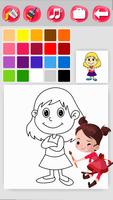 Girl Coloring Game اسکرین شاٹ 3