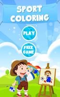 Sports Coloring پوسٹر