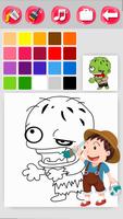 برنامه‌نما Zombie Coloring Game عکس از صفحه