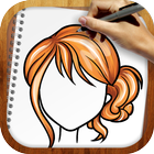 Drawing App Designing Hairstyles icône