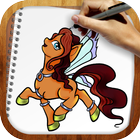 Drawing App My Fairy Pony Rainbow icône