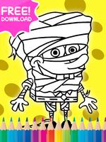 Coloring Game for SpongeBobby Affiche