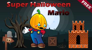 Super Halloween Mario Plakat
