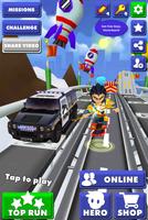 Subway Hero Chibi Fun Temple Multiplayer Run اسکرین شاٹ 3