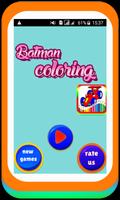 coloring bat hero man coloring pages for kids Affiche
