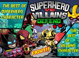 SuperHero VS Villains Defense Plakat