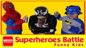 Superheroes Battle Funny Kids capture d'écran 2