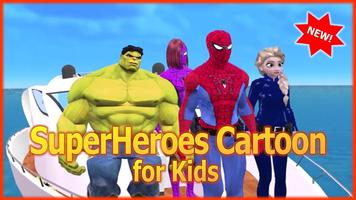SuperHeroes Cartoon for Kids Poster