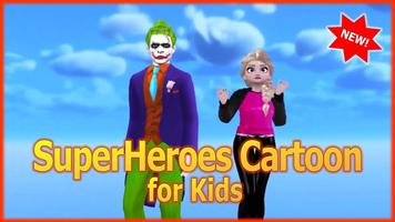 SuperHeroes Cartoon for Kids captura de pantalla 1