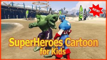 SuperHeroes Cartoon for Kids captura de pantalla 3