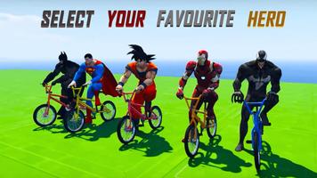 Superheroes Fast BMX Racing Challenges الملصق