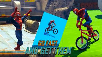 Superheroes Fast BMX Racing Challenges screenshot 1