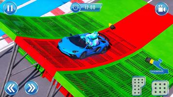 Sports Car Super Hero Stunt Driver Race Challenge screenshot 3