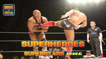 Superheroes VS Superstars WWE Affiche