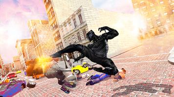Black Iron Superhero Panther Robot Machine Rescue Screenshot 2
