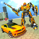 Flying Superhero Car Robot Transform Fighting Game simgesi