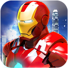 Flying Iron Superhero Flashlight Man Super Rescue simgesi