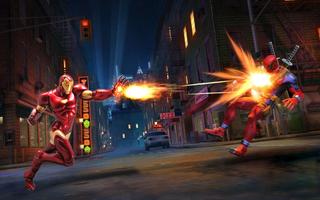 Flying Iron Superhero Flashlight Man Super Rescue Ekran Görüntüsü 1