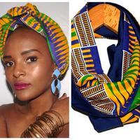 African Print Scarf plakat