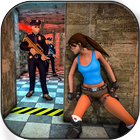 Secret Agent Lara Prison Escape Survival Story icône
