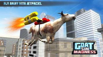 GOAT SIM MADNESS - GOAT GAMES Poster