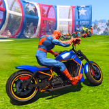 Superhero Tricky Bike Race