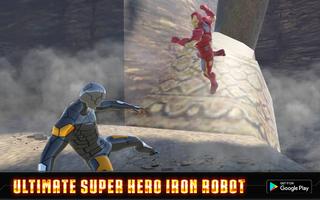 究極のスーパーヒーローアイアンロボットバトル忍者大戦会社 ポスター