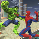 APK Monster Hero vs Flying Spider City Battle