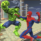 Monster Hero vs Flying Spider City Battle ícone