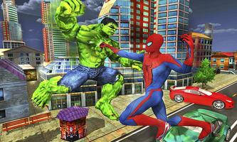 Monster Hero vs Flying Spider City Battle imagem de tela 1