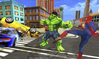 Monster Hero vs Flying Spider City Battle imagem de tela 3