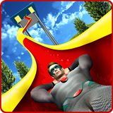 Spider Water Slide Adventure Superhero Uphill Rush Zeichen