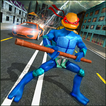 Strange Superhero Turtle Fight City War
