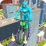 Real Superhero BMX Rider Racing Game biểu tượng