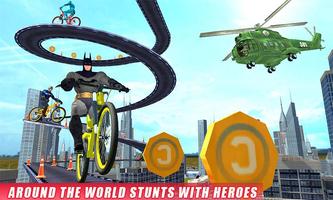 Real Superhero BMX Rider Racing Game capture d'écran 2
