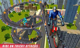 Real Superhero BMX Rider Racing Game capture d'écran 3