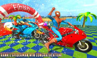 Superheroes Bike Racing Downhill captura de pantalla 3