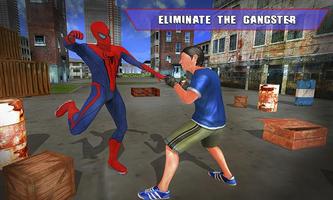 Super Hero VS Gangster City Battle Poster