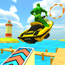 Super Heroes Speed Boat Stunt Race 2018 APK